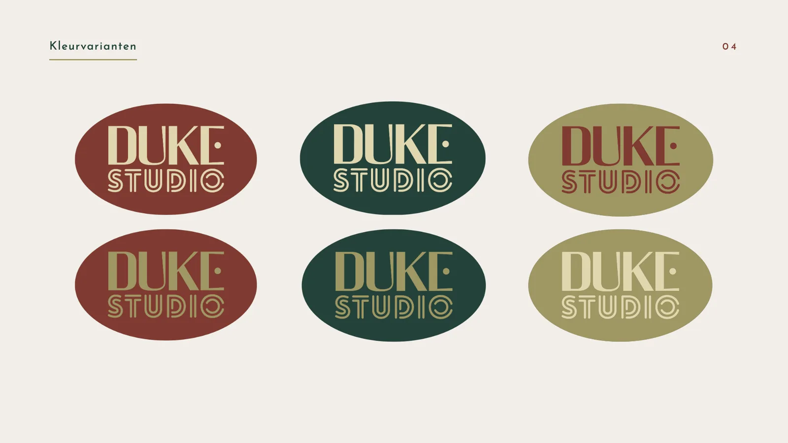 Duke Studio Hotel — Kleurvarianten