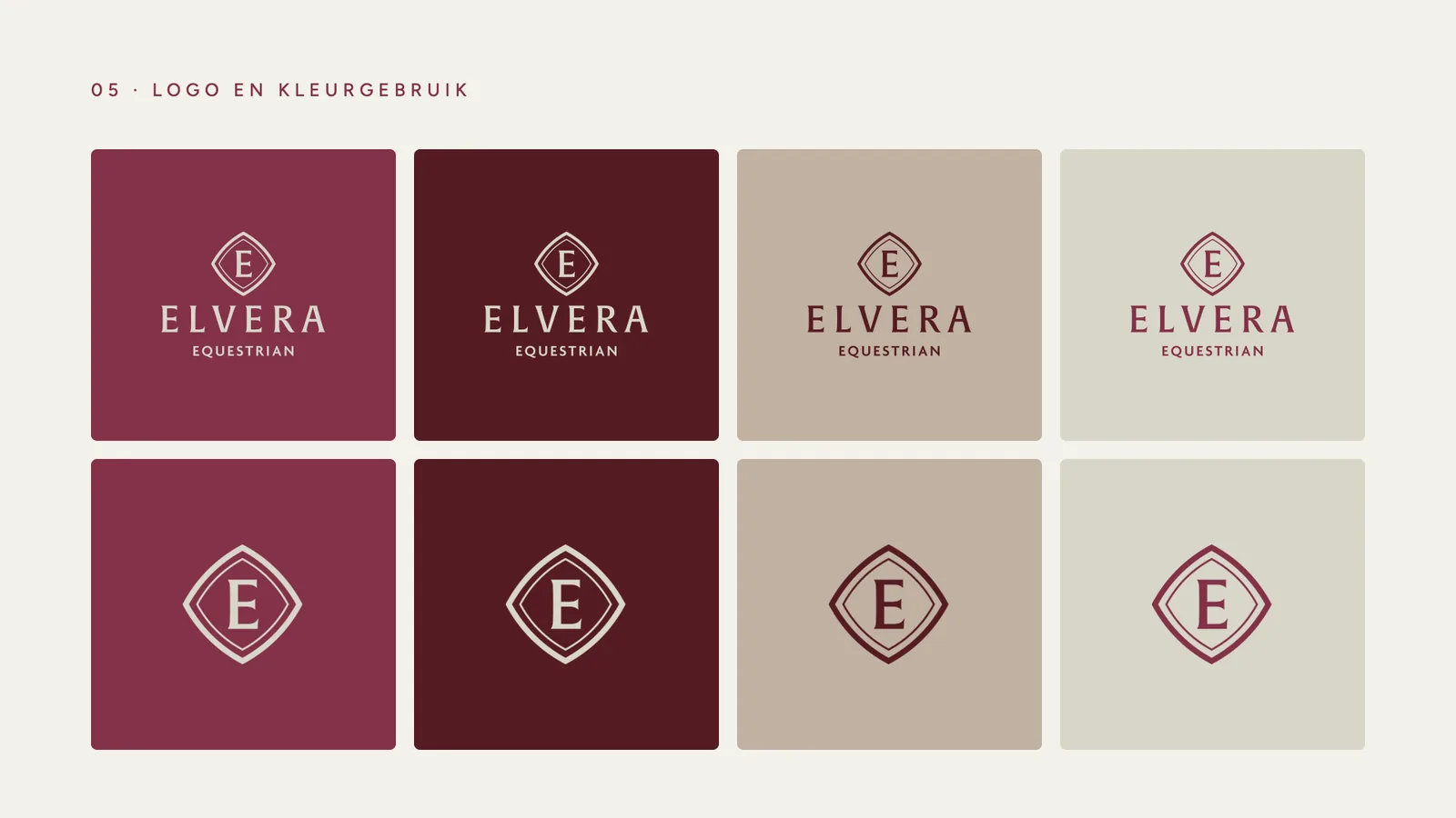 Elvera — Logo en kleurgebruik